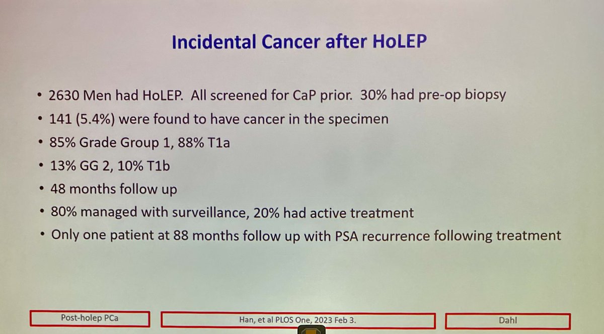 Incidental prostate cancer found in HoLEP can safely be managed with surveillance #AUA23 
journals.plos.org/plosone/articl…