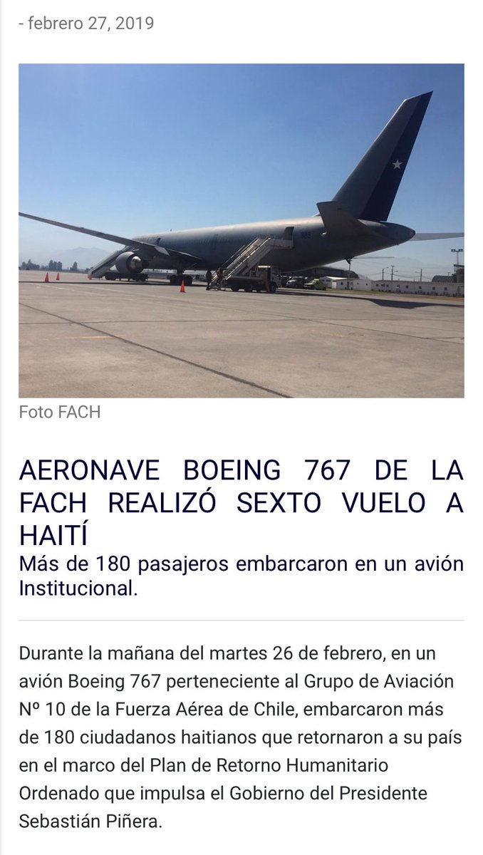 Nueve vuelos ESPERANZA en aviones FACH enviamos 2018-19 a Venezuela y otros países trayendo compatriotas y regresando extranjeros. PC tiene nexos top con Maduro y podría conseguir vuelos similares para Gob d ⁦<a href="/GabrielBoric/">Gabriel Boric Font</a>⁩. ⁦<a href="/Minrel_Chile/">Cancillería Chile 🇨🇱</a>⁩ ⁦<a href="/min_interior/">Ministerio del Interior</a>⁩