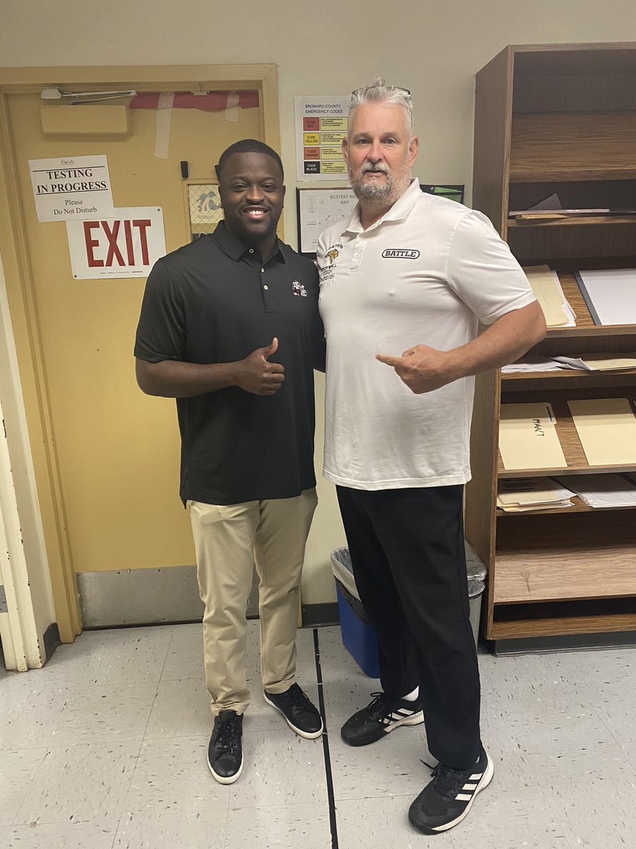 Thanks to Coach “BGA” Form Texas A&amp;M for coming through Today!!!🔥 <a href="/TheCribSouthFLA/">Frank Tucker</a> <a href="/larryblustein/">Blustein Recruiting</a> <a href="/Dwight_XOS/">Dwight Thomas - Catapult Sports</a> <a href="/WHSWildcats_Ath/">Western Wildcats Athletics</a> <a href="/showout00/">3⭐️ OLB | Julian Mendez</a> <a href="/DaviBelfort/">Davi Belfort</a> <a href="/TovaniMizell/">Tovani “Boogeyman” Mizell</a> <a href="/MR_UPTOP8/">Calerbe Hermane</a> <a href="/AggieFootball/">Texas A&M Football</a> <a href="/CoachBGA/">B. Gross-Armiento "BGA"</a>