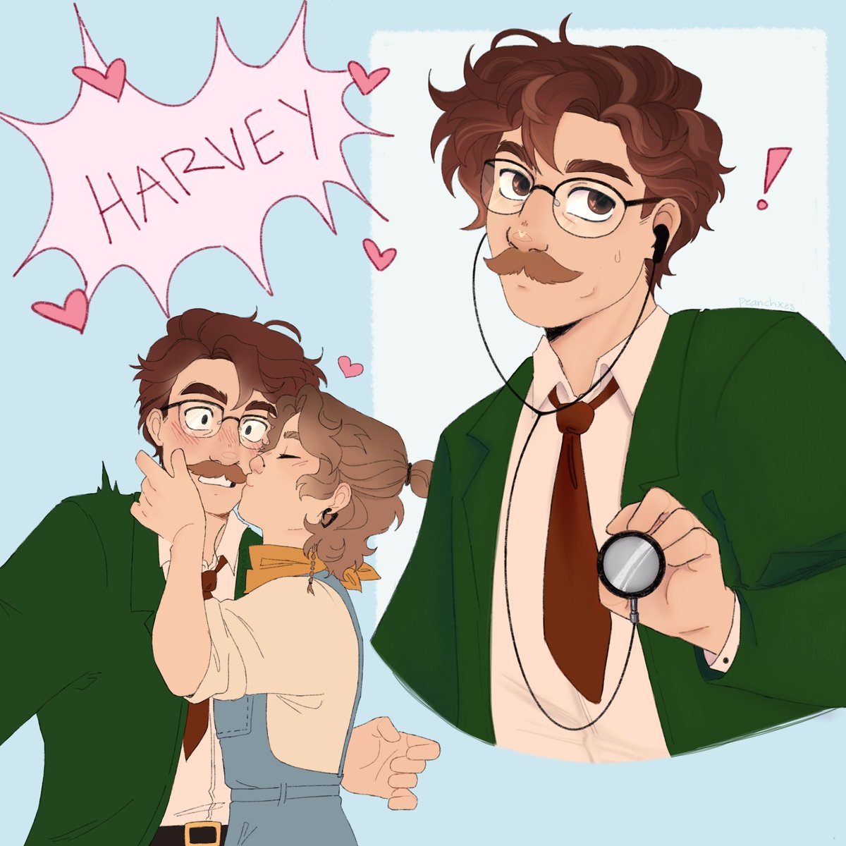 peanchxes's tweet photo. pspsps Harvey enjoyers
#StardewValley #StardewValleyfanart
#digitalart https://t.co/piEyIDX6Ve