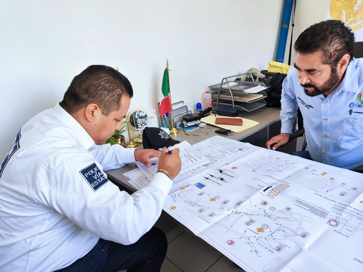 para que a través de la infraestructura vial se logre una #MovilidadSegura en beneficio de las y los usuarios de la vía pública #SeguridadVial.

<a href="/GobOax/">Gobierno de Oaxaca</a> <a href="/PolVial_GobOax/">Policía Vial Estatal</a>