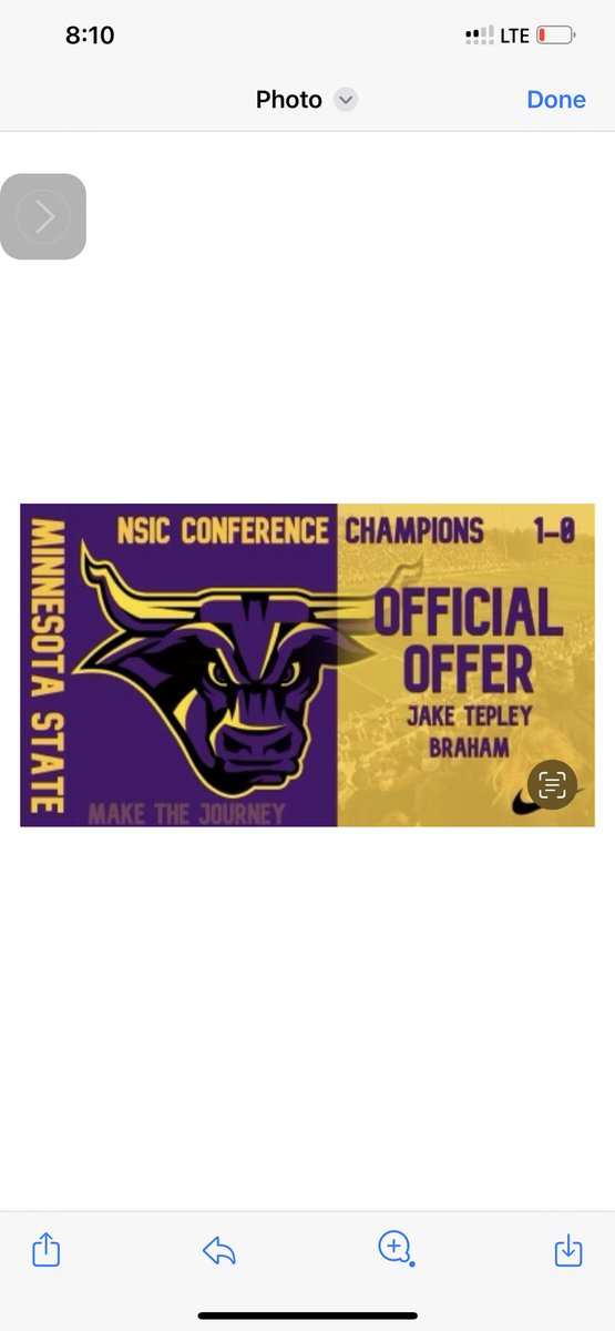 Thanks <a href="/CoachHJones/">Houston Jones</a> for the invite and offer had a great time at camp and the junior day!  <a href="/MNSUMankato/">Minnesota State Mankato</a>