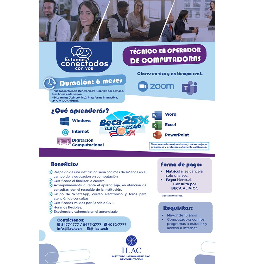 ILACVIRTUAL's tweet image. 📷Certificado Técnico📷Operador de Computadora📷tus habilidades📷Excel, Word, PowerPoint📷Windows, Internet y Digitación Avanzada📷ILAC...SOMOS ESPECIALISTAS EN COMPUTACION...
📷Sábado 13 de Mayo 8am📷
#excel #excelbasico #excelintermedio #excelavanzado #tablasdinamicas #carrera
