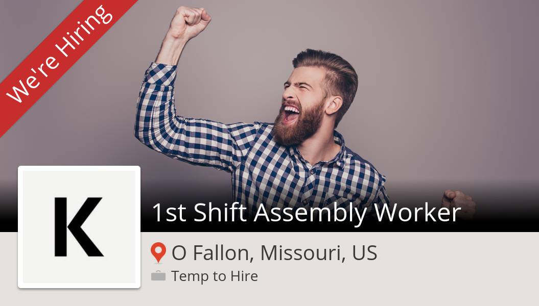 DFWrecruiter's tweet photo. New #job opening at #KellyServices in #OFallon! 1st #Shift Assembly #Worker https://t.co/p4FaIZ9Fod https://t.co/DKggPnCzPi