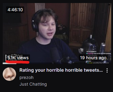 prezoh on Twitter: "my stream from yesterday got as many total views as