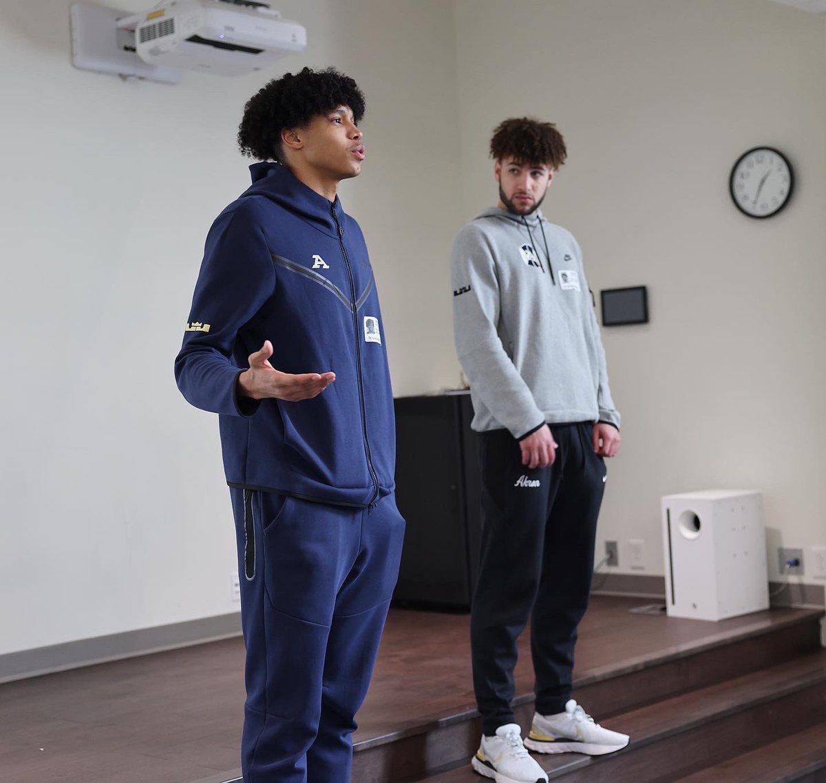 TheWelshAcademy's tweet photo. Thank you to @ZipsMBB players Enrique Freeman and Pat Mayfield who came to speak to the Welsh Academy students today! 

Enrique and Pat shared advice about being D1 student athletes and working hard for what you want in life. https://t.co/2GPCeQNlLG