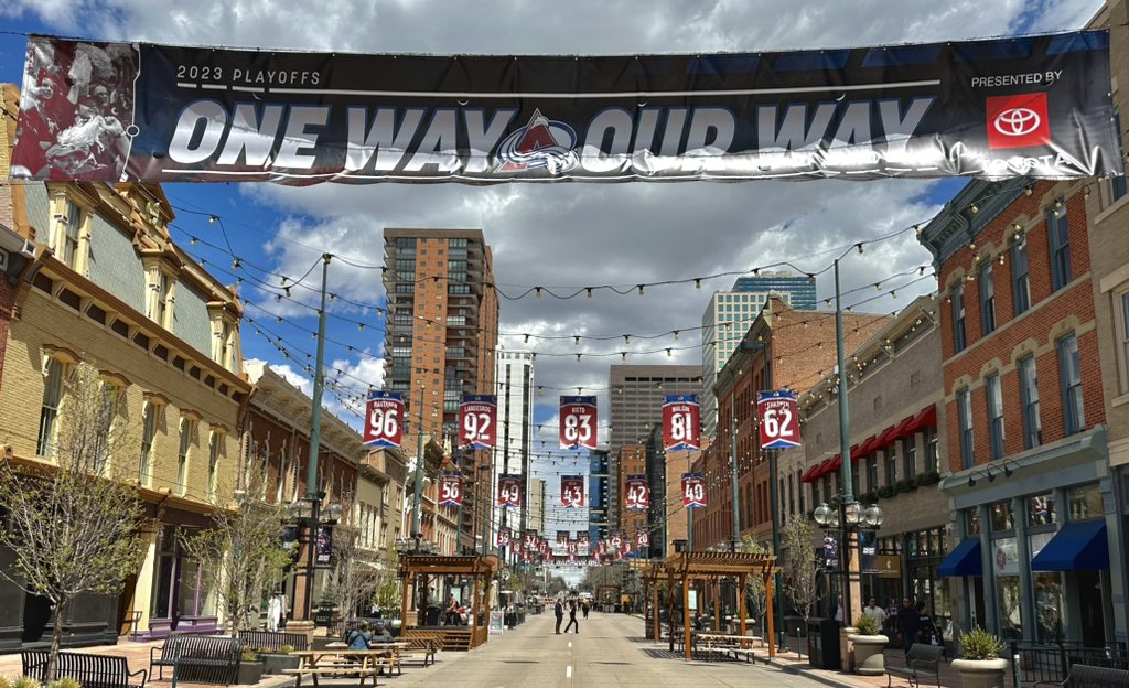 LoDoDistrict's tweet photo. ๐ Good luck tonight, Avs! Letโs keep the season alive! #goavsgo #denver #colorado #lodo #explorelodo #larimersquare #avalanche #nhl #onewayourway (๐ธ: @drjhu1980) @Avalanche @LarimerSquare @GovofCO @visitdenver @jaredpolis https://t.co/SQ73EmLtyZ