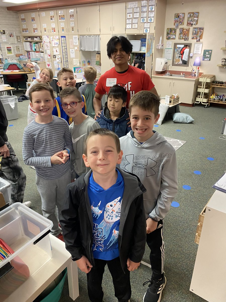 HRErockets's tweet photo. Our students loved having FHS students at HRE for the day!! They helped build a long jump pit (thanks to the track team), helped in classrooms, and spent time playing with students!  We were thankful for all of them! @jasonurban90 @FHSTigers https://t.co/ZGRk9bMxI5
