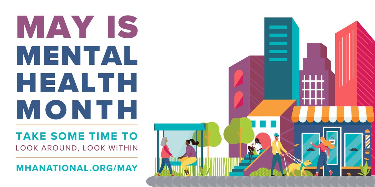 MOSchoolPsych's tweet photo. May is Mental Health Awareness Month! Look for our posts throughout the month for tips on incorporating mental health support into your role as a school psychologist and strategies to improve your own mental health. #MOSchoolPsychsCan
#MentalHealthMonth
#LookAroundLookWithin https://t.co/KzoSIetMUV