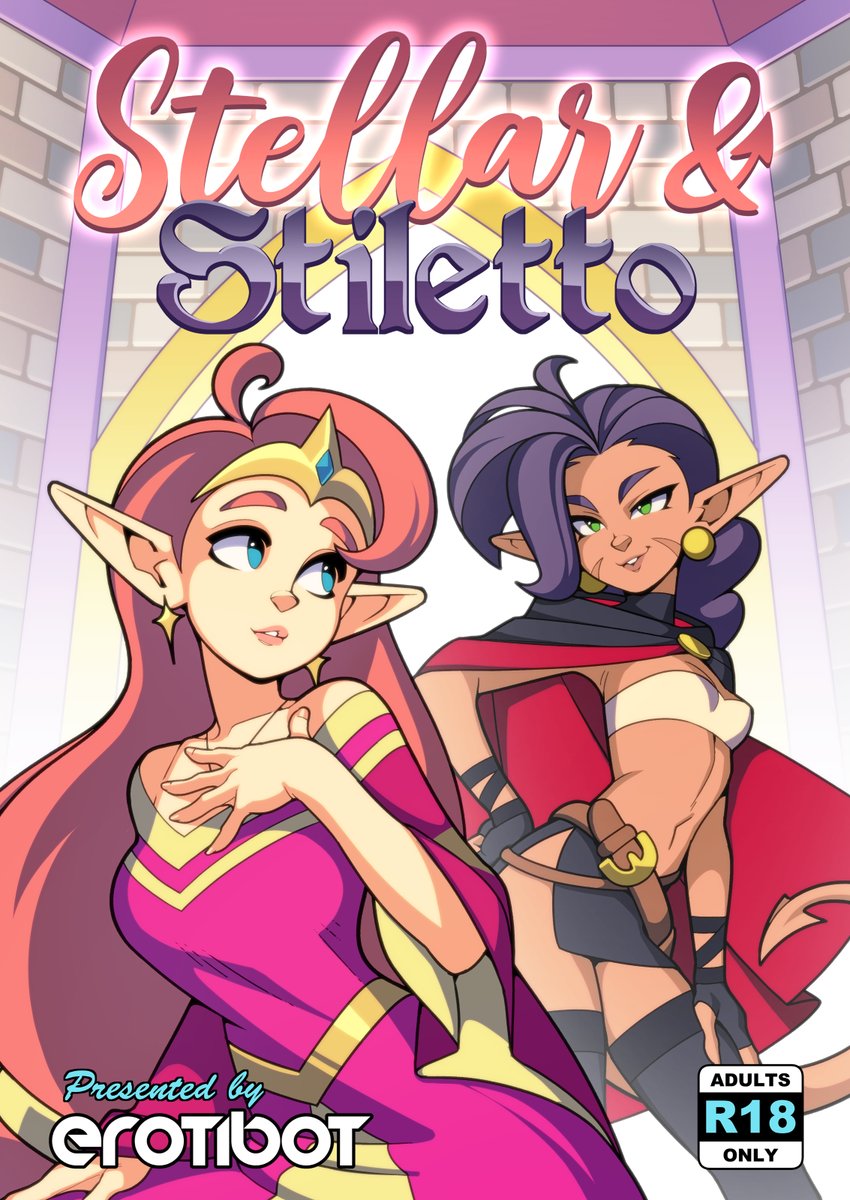 Announcing my new comic project, Stellar &amp; Stiletto! 

The tale of a horny young princess and the bond she shares with a mysterious outsider.

Help me make this project a success (and learn more about it) by visiting my Patreon (link in bio).

I hope to see you there!