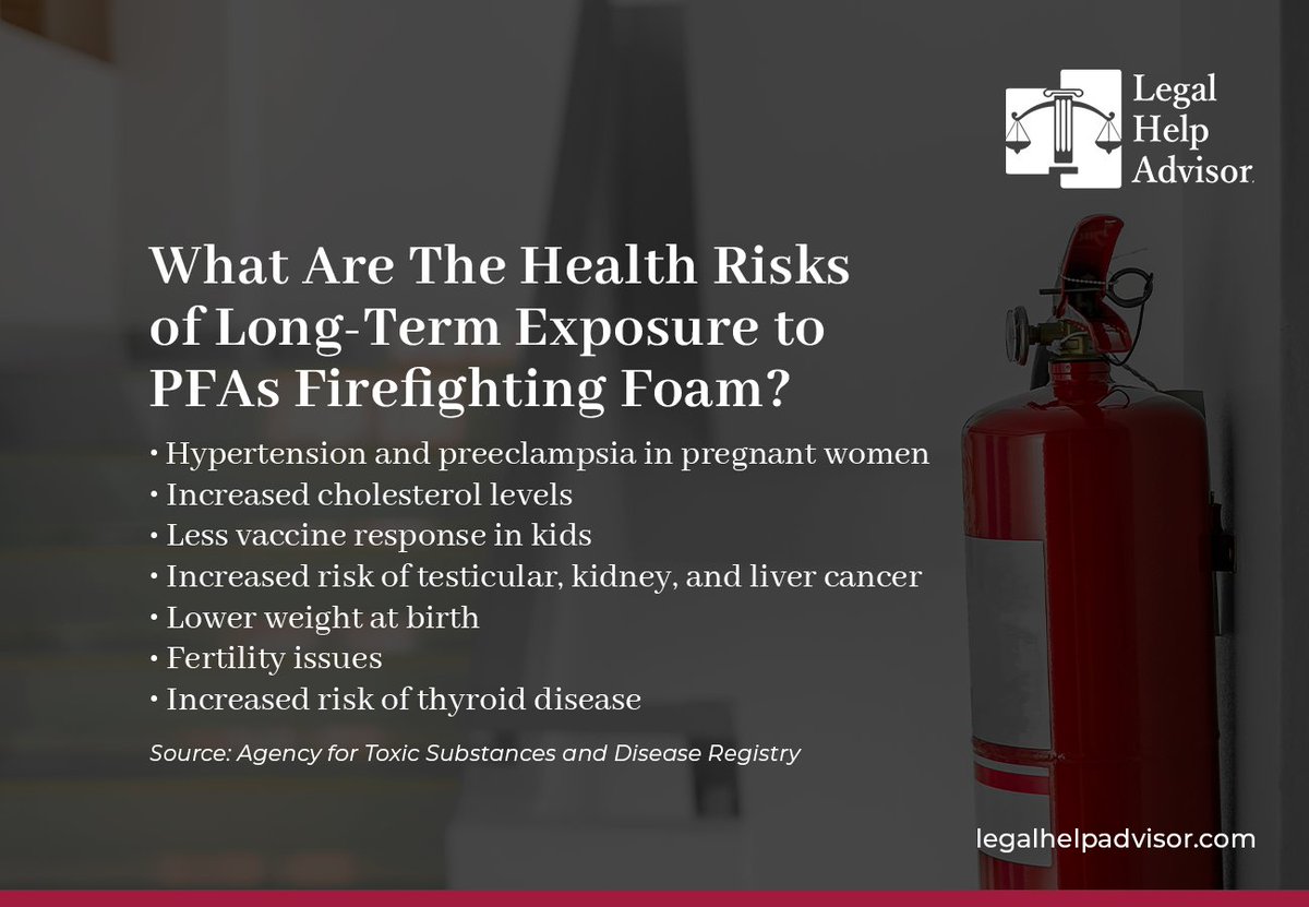 Toxic chemicals (PFAs) found in some firefighting foam can lead to different health issues.

Learn more here: bit.ly/3naMSwA

#PFAS #FirefightingFoam #FirefightingFoamLawsuit #LegalNews