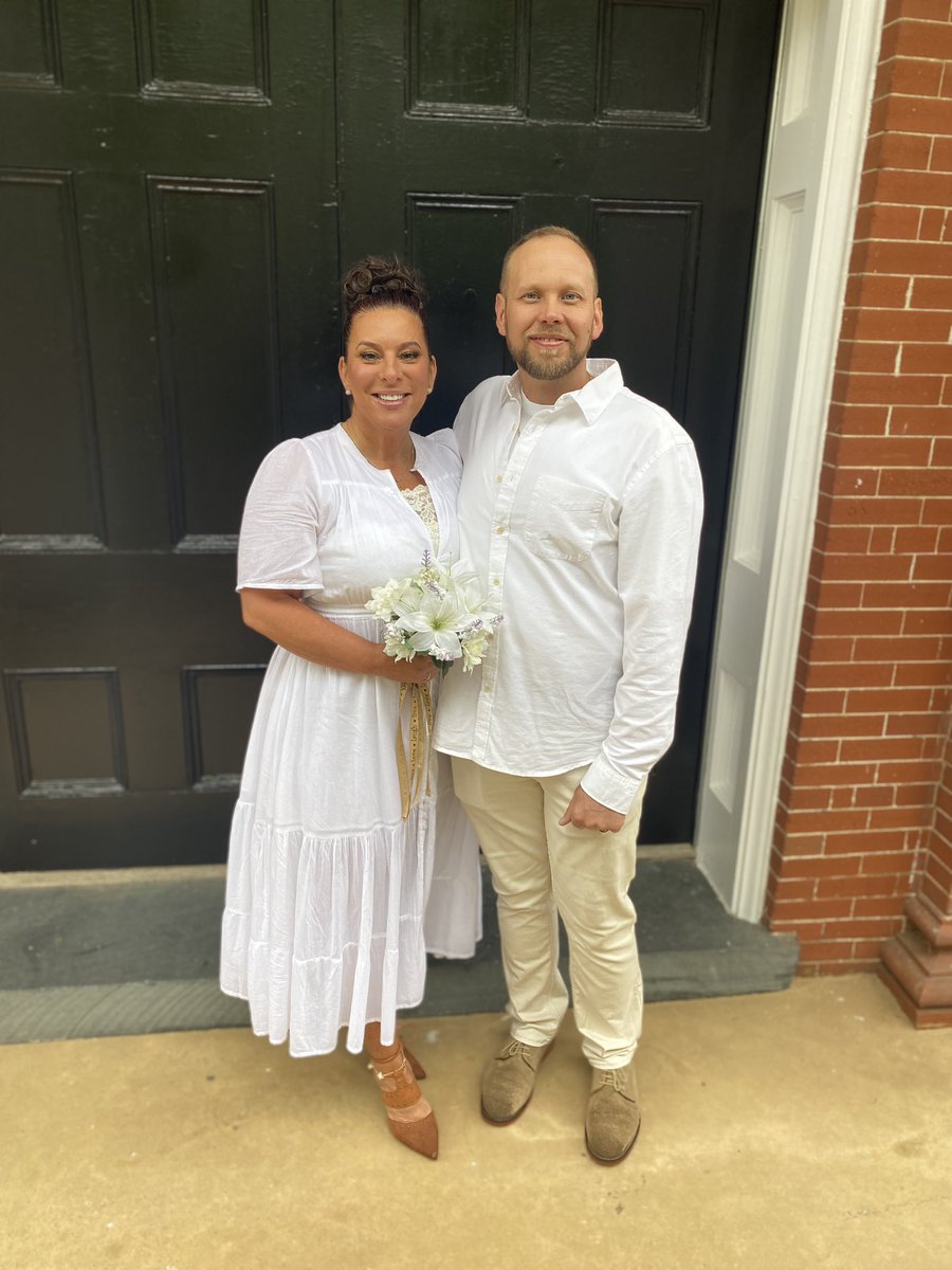 Our Big reveal.

Surprise, today I married my best friend and the man God chose to find me, love me, and lead me. That said. We have served Jesus Christ for five years as friends, family, brothers, sisters, and confidants. Joel has been single for ten years, and myself seven, no