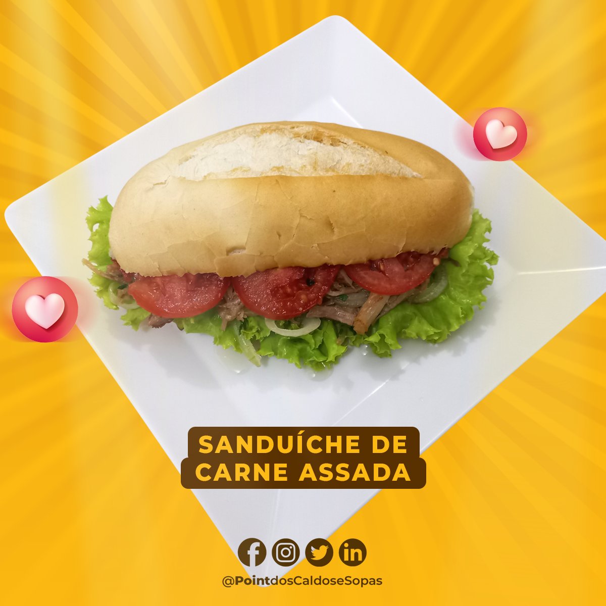 PCaldos's tweet photo. Feitos especialmente para quem ama um bom sanduíche 😍

#pointdoscaldosesopas #patydoalferes #restaurantes #instafood #comida #gastronomia https://t.co/7U4TlagNT8