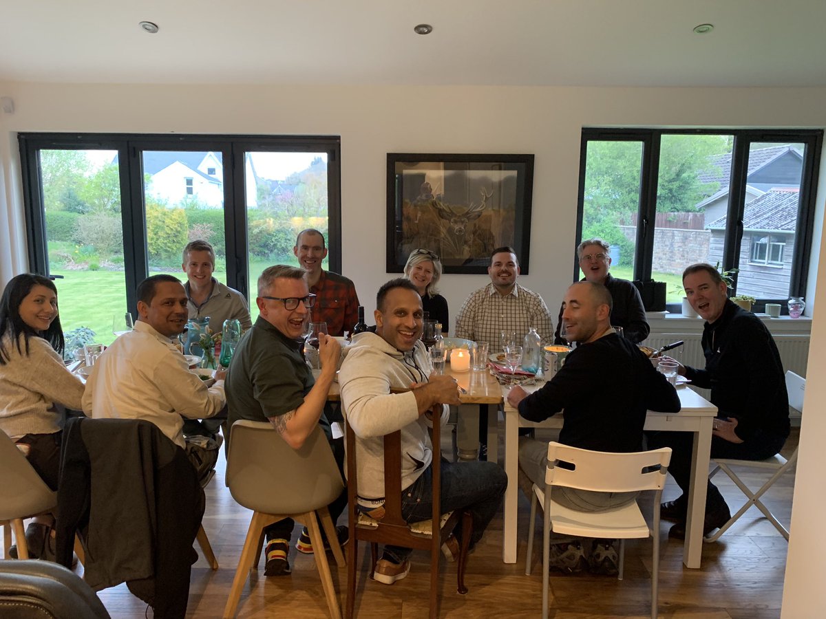 The final night of Scotland’s Retrieval Week. #Retrieval2023 overseas speakers at my gaff for their tea before their flights home.