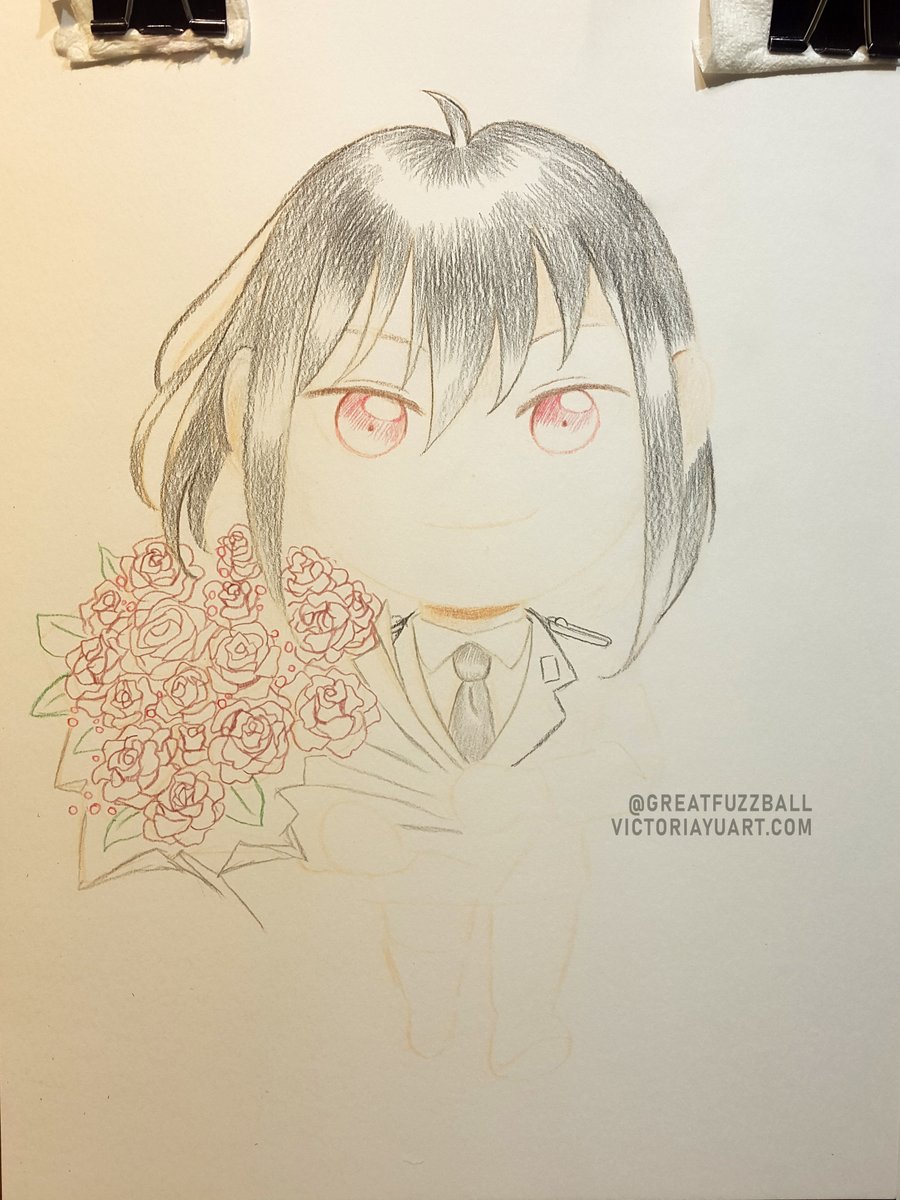 Greatfuzzball's tweet photo. New Chibi drawing of Yuri Briar! Got a lot more layers filled in! The rose will be lots of coloring lol!
New series of Spy x Family prints I'm making!

More Spy x Family coming up!

#anime #coloredpencil
#originalartwork #supportartist #animeart #spyxfamily #yuribriar https://t.co/Yz42SlB13z