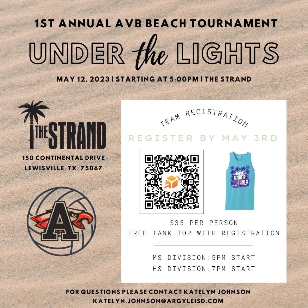 coach_kparis's tweet photo. Anyone can sign up if they’re 6th-12th grade from ANY school! You don’t need an Argyle volleyball player to make a team!

We will have a middle school and high school division. Create your own team of 4-6 people and come out and play!! 🏐☀️ https://t.co/1z2T0mNVOD