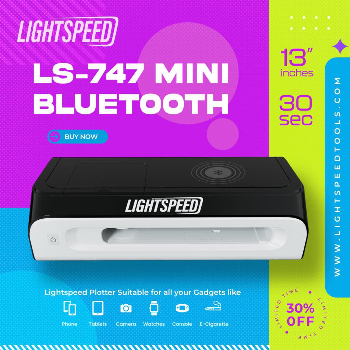 lightspeedtools's tweet photo. Lightspeed Smart Plotter LS-747 mini bluetooth version is back in stock! Save 20% off on your first order⬆️
Grab yours now @lightspeedtools 
https://t.co/ffDMofYodt https://t.co/RSsoLMFTWj