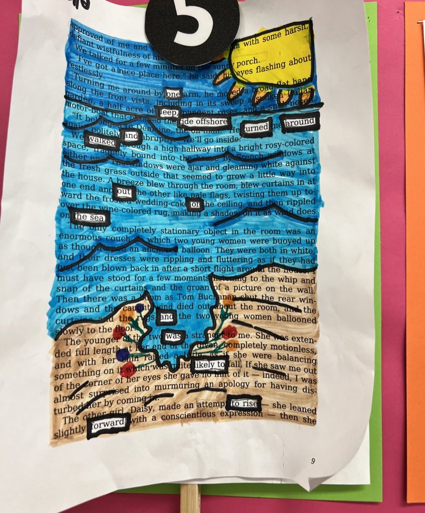 clare_runaghan's tweet photo. Loving students #blackout poetry  @SomersetPS https://t.co/Oy1tdwDtnd