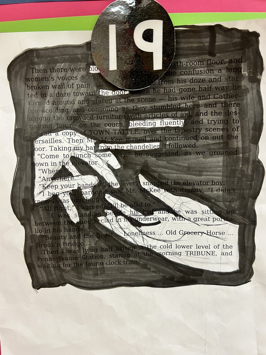 clare_runaghan's tweet photo. Loving students #blackout poetry  @SomersetPS https://t.co/Oy1tdwDtnd