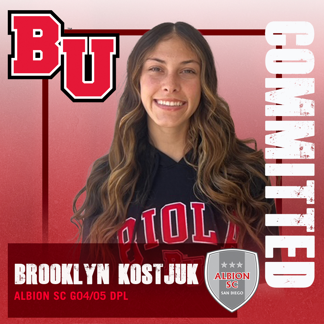 AlbionSc's tweet photo. Congrats to ALBION SC B04/05 DPL player Brooklyn Kostjuk, for committing to Biola University! #ALBIONProud ππ½ππ½
#WERALBION #ALBIONNation #ALBIONPathway #CollegeSoccer https://t.co/xkciaHEZCo