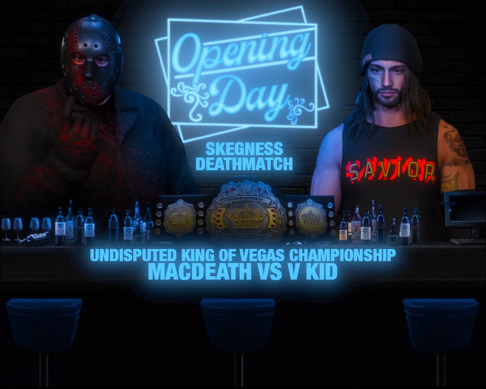 SVegasWrestling's tweet photo. The final 2 matches for @SVegasWrestling Opening Day live streaming Sunday at 6PM UK time on the Skeg Vegas Wrestling YouTube channel https://t.co/VWXdAOO8Lh… Everyone please watch when it goes live on YouTube, like and subscribe thanks!

#WWE2K23 https://t.co/kMgYU39FJ7