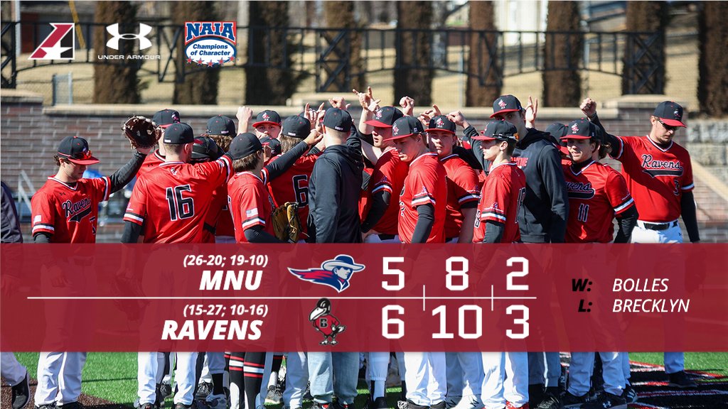 .<a href="/RavenBaseball/">Benedictine Baseball</a> opens the series with a walk-off HR from Zac Demos to beat MNU 6-5. #HeartBSB #UnleashGreatness