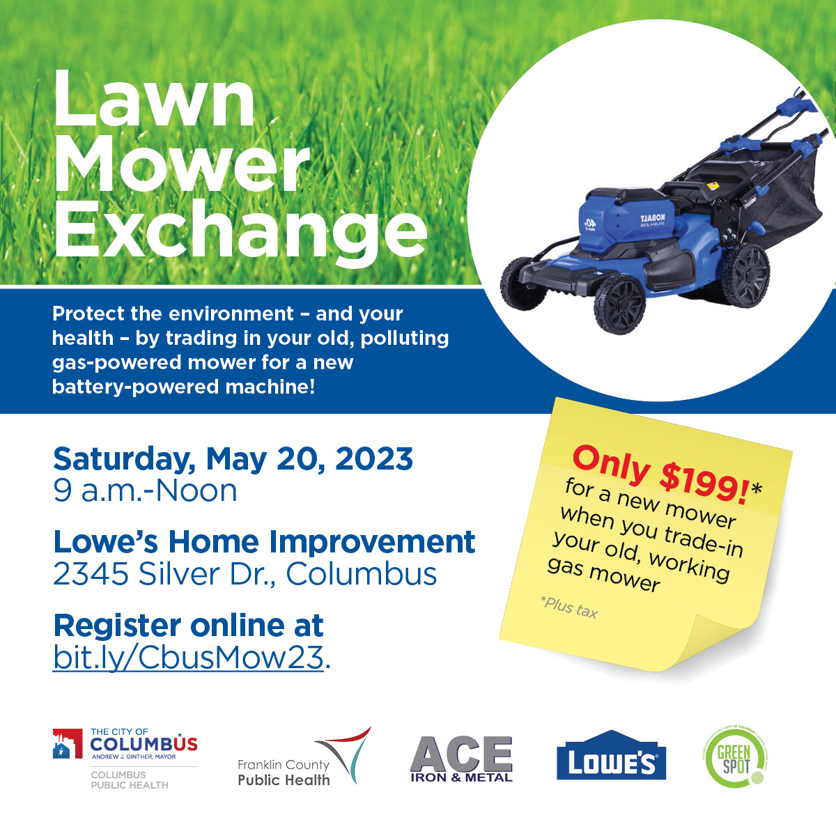 Columbus Health on Twitter "It's back! Registration for the Lawn Mower