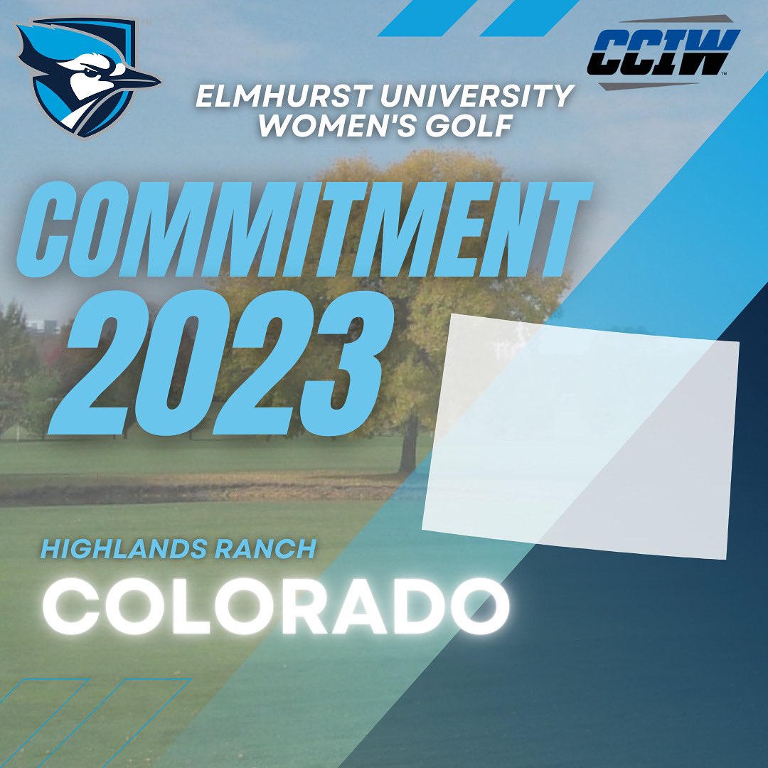 NEWS FLASH!!!
Elmhurst University Women’s Golf has our third and fourth confirmed commits for Fall 2023 from Plainfield, Illinois and Highlands Ranch, Colorado! ⛳️ #rollJAYS