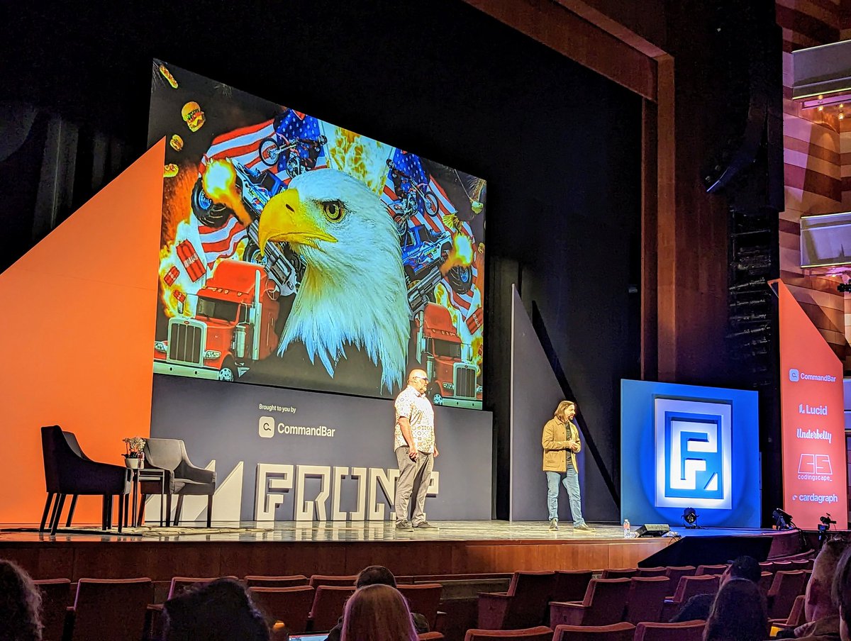 frontutah's tweet photo. John Dilworth and Rob Foster took us down their incredible and entertaining journey about how trolling Utah's new flag initiative created overwhelming participation and influenced the design of Utah's new flag. ๐
#frontutah #conference #design #product https://t.co/ztNKBvJKMa