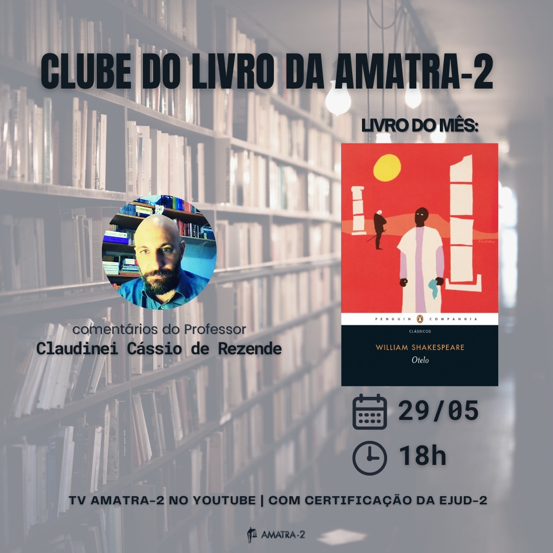 Amatra_2's tweet photo. Participe!

#ClubeDoLivro
#Otelo
#Shakespeare https://t.co/lPbXZfTwA0