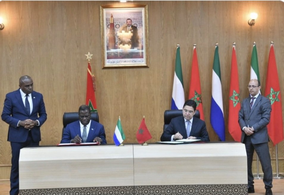 In Dakhla Today, I joined my dear brother &amp; colleague Foreign Minister H.E. Nasser Bourita of the Kingdom of Morocco to sign 13 bilateral Agreements in key socio-economic &amp; development sectors on the occassion of the 3rd Joint Commission for Cooperation between 🇸🇱🇲🇦