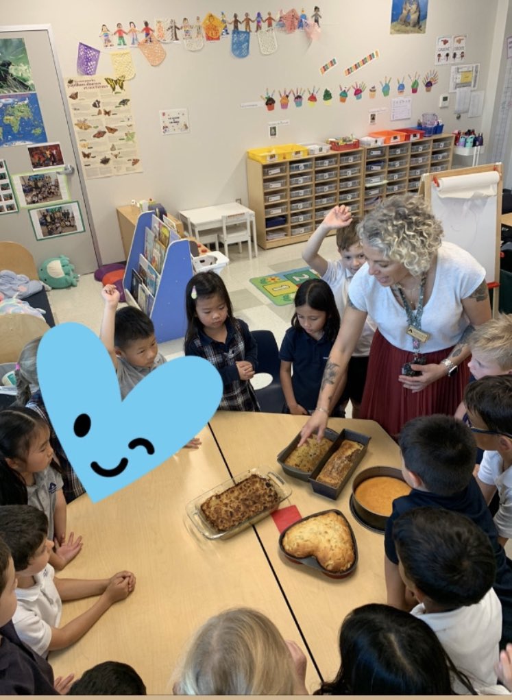 BureNaoelle's tweet photo. Aujourd’hui en GS, 5 groupes d’enfants ont accueilli 5 mamans pour faire 5 gâteaux différents. Les élèves ont adoré faire de la pâtisserie et goûté les différents gâteaux! Ils étaient tellement fiers d’eux! Merci les mamans @awtyintlschool #awtylearns https://t.co/JFRzBqTaXA