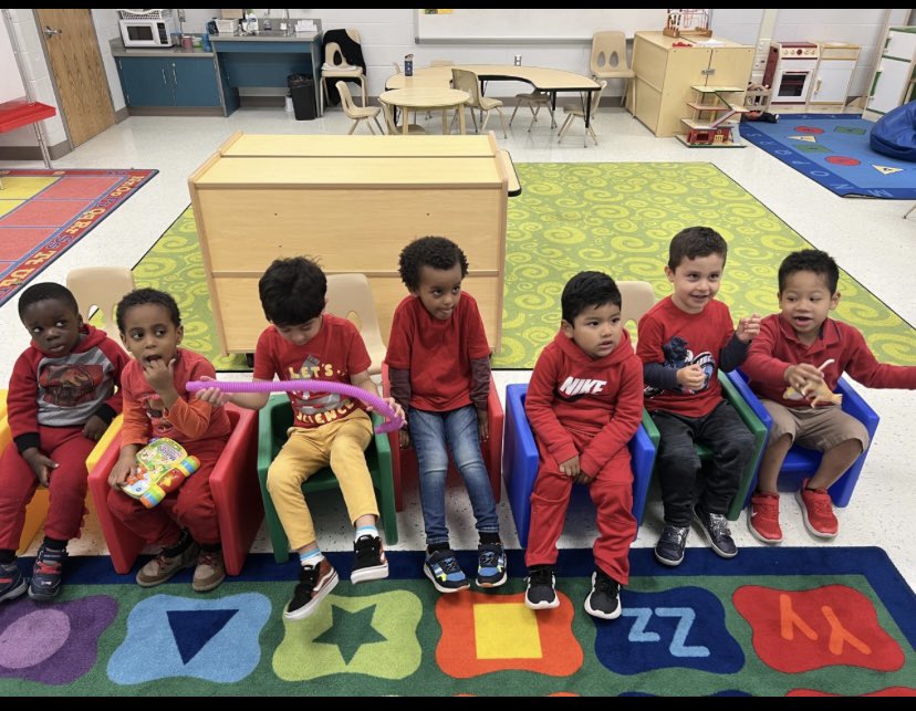 Staff and students in Mrs. Rowland’s class observed #AutismAcceptance by wearing red today!
