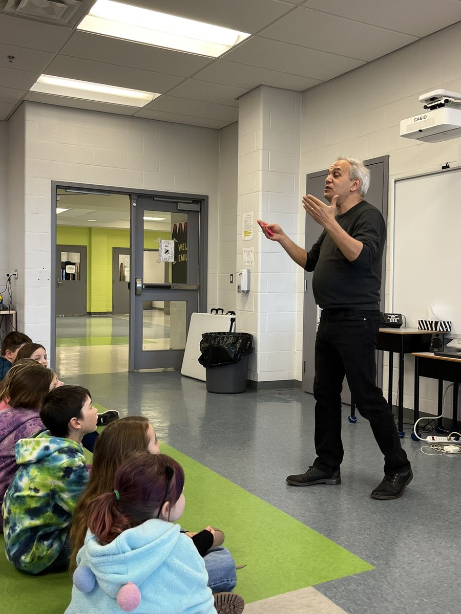 ms_ehamilton's tweet photo. Just a few snaps from an absolutely wonderful day of sharing with author @emilsher We loved it more than rings love fingers! @AdmiralsAcad_NL @barbreidart @McgovernClass @ms_petten @MrsDuffysClass1 https://t.co/QKDH5V7kzl