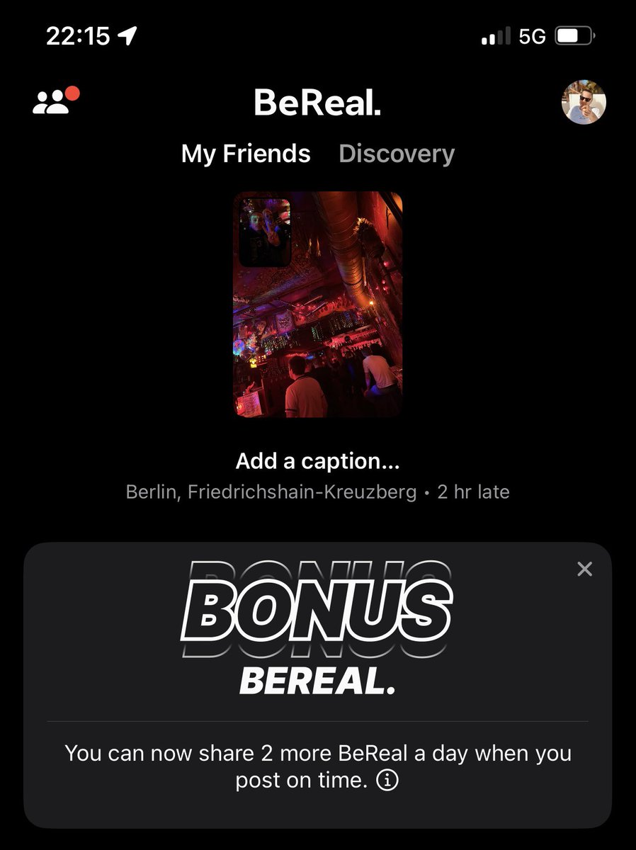 Bonus <a href="/BeReal_App/">BeReal.</a> am Start. 2 Posts pro Tag mehr. Content Creator wo seid ihr? Oder doch so langweilig?