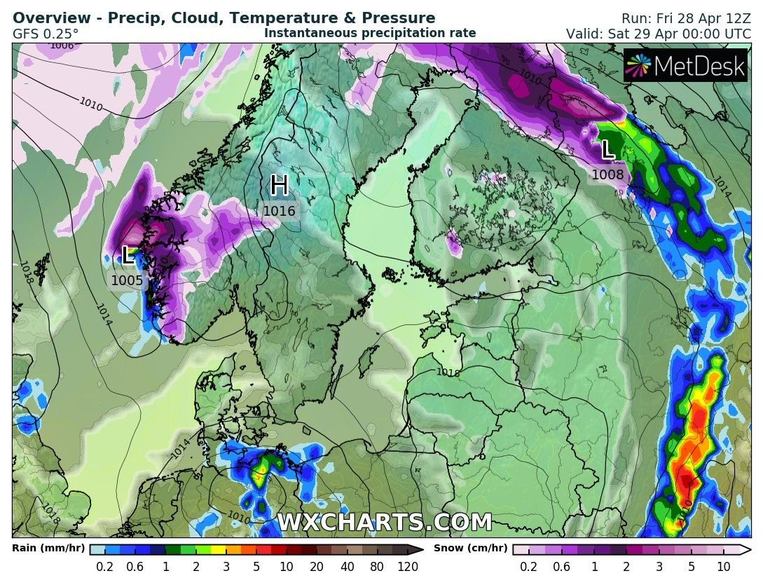 PvForecast's tweet photo. #nospring
well i see #snow again here in #norway into next hours https://t.co/52WwFhcnR2