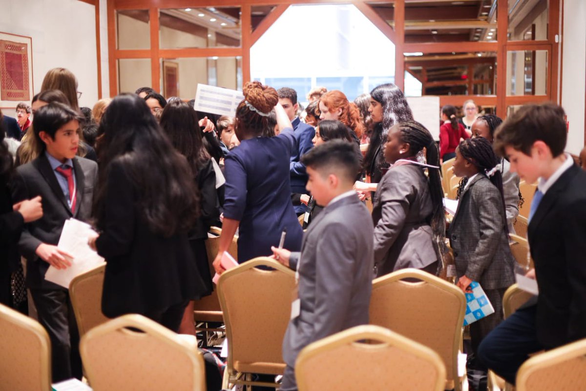 LifeLinkGhana's tweet photo. Day 1 of the Global Classrooms International Model United Nations Conference held in New York. @LifelinkGhana delegates joined others for their 1st committee session and got the chance to experience the feel of international #Diplomacy!
#JHSMUN #GCIMUN #MUN #LLMUN #NewYork https://t.co/GcZhNJ6RaK
