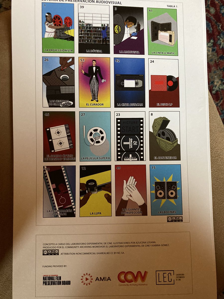 SarDSta's tweet photo. I scored the loteria de preservacion audiovisual 😻 #heldintrust #games https://t.co/IcWTEYjkmN