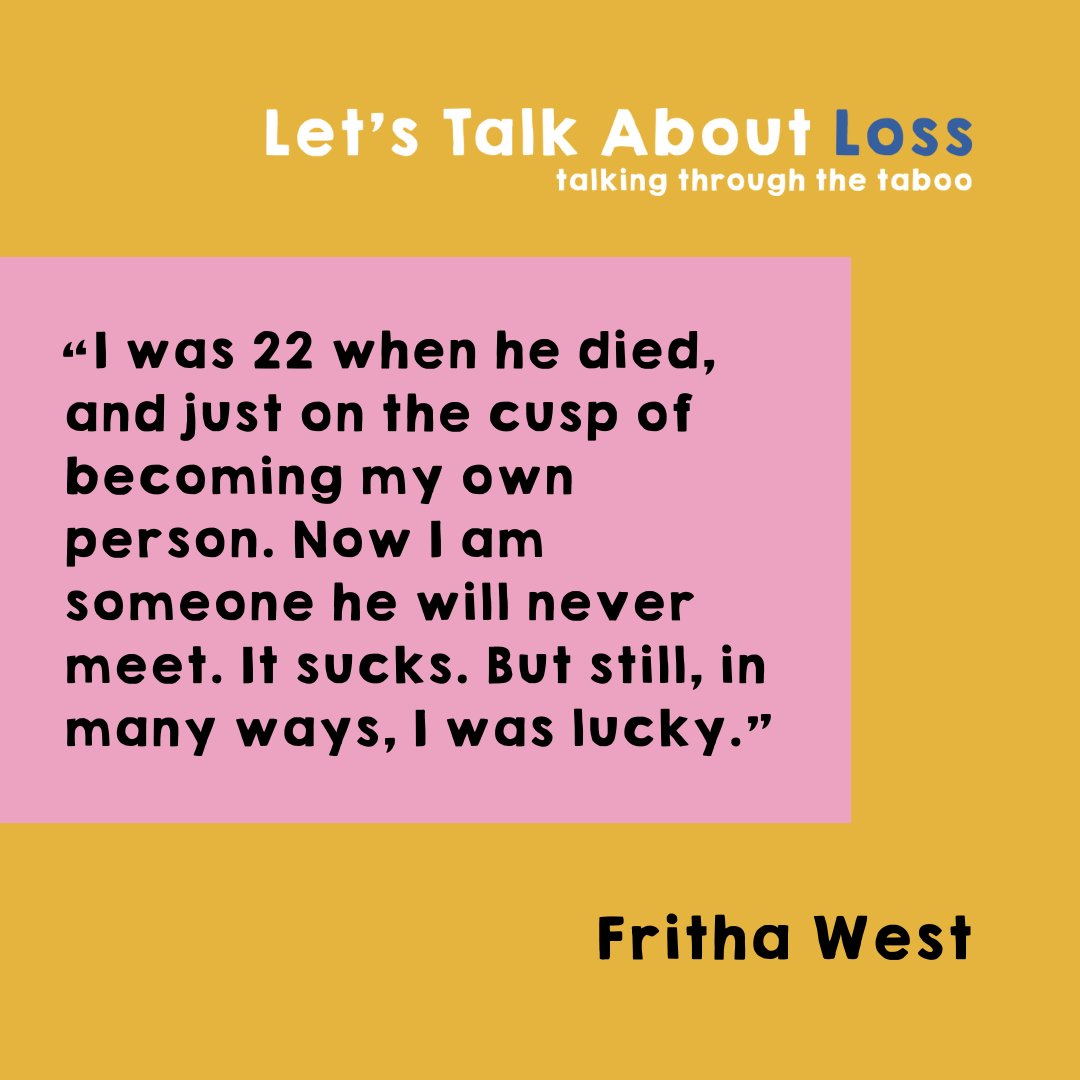 talkaboutloss's tweet photo. Another incredible quote from Fritha's recent blog - which you can read in full here: https://t.co/Ks6XpliPrI

If you would like to share your grief story, or advice for other young grievers, please email blog@letstalkaboutloss.org 

#LetsTalkAboutLoss #GriefBlog https://t.co/TTcD5ew9Uv