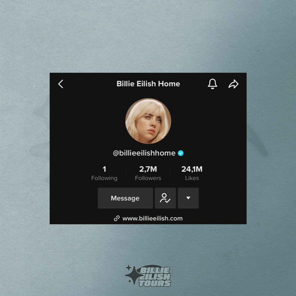 Billie's 'happierthanever' TikTok account has changed its username to 'billieeilishhome'! 👀