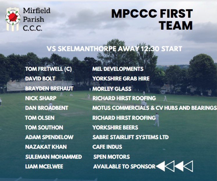 Mirfield Parish Cavaliers CC tweet media