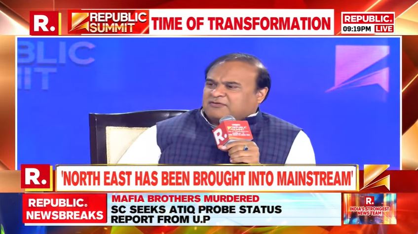 republic's tweet photo. #HimantaAtRepublicSummit | @BJP4India won't ally with political parties that have personal ambition, we will ally with parties with national ambition - making India a superpower: Assam CM @himantabiswa at #RepublicSummit 

#TimeOfTransformation 

https://t.co/gTW85mjcgN https://t.co/BMbrFBMlth