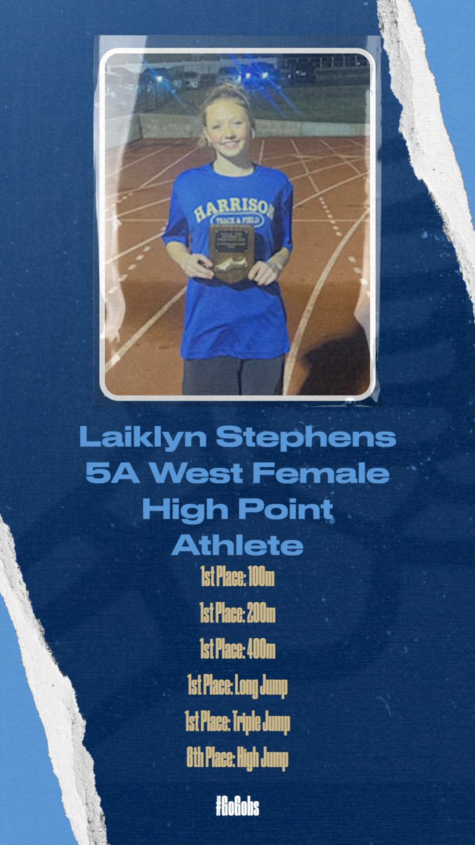 GoblinTrack's tweet photo. Congratulations Laiklyn Stephens
#GoGobs @harrisongoblins @GoblinAD https://t.co/bt0wmuhq1D
