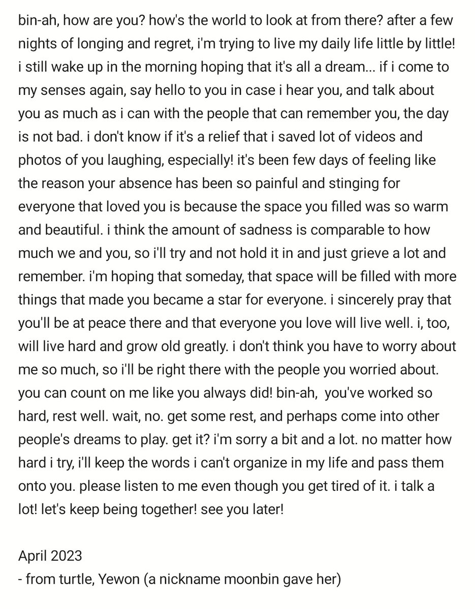 [📷] - #Umji's handwritten letter for Moonbin

"i don't think you have to worry about me so much, so i'll be right there with the people you worried about. you can count on me like you always did!"

#VIVIZ #UMJI #비비지 #엄지 <a href="/VIVIZ_official/">VIVIZ</a>