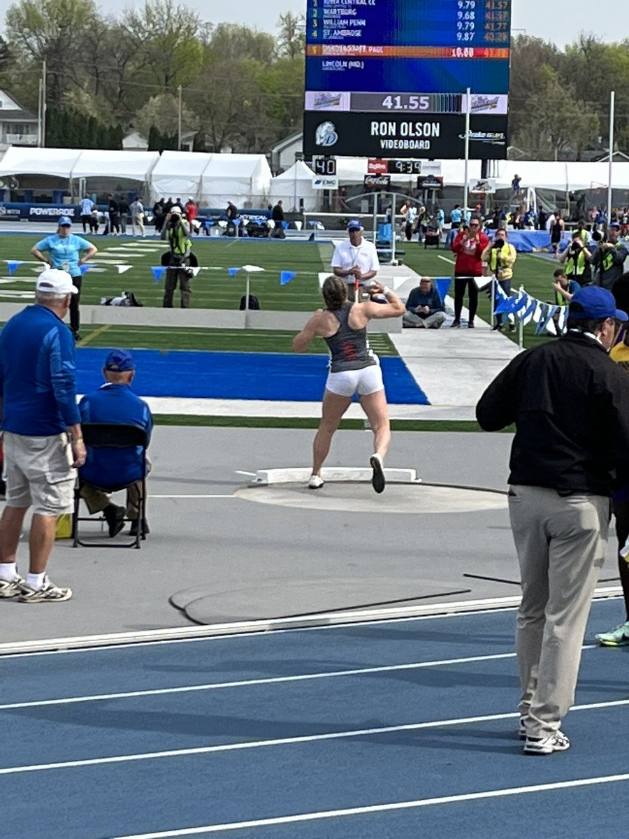 Congrats to Jorie Hanenburg for her 3rd place finish in the shot put with a toss of 42-01.75 feet!