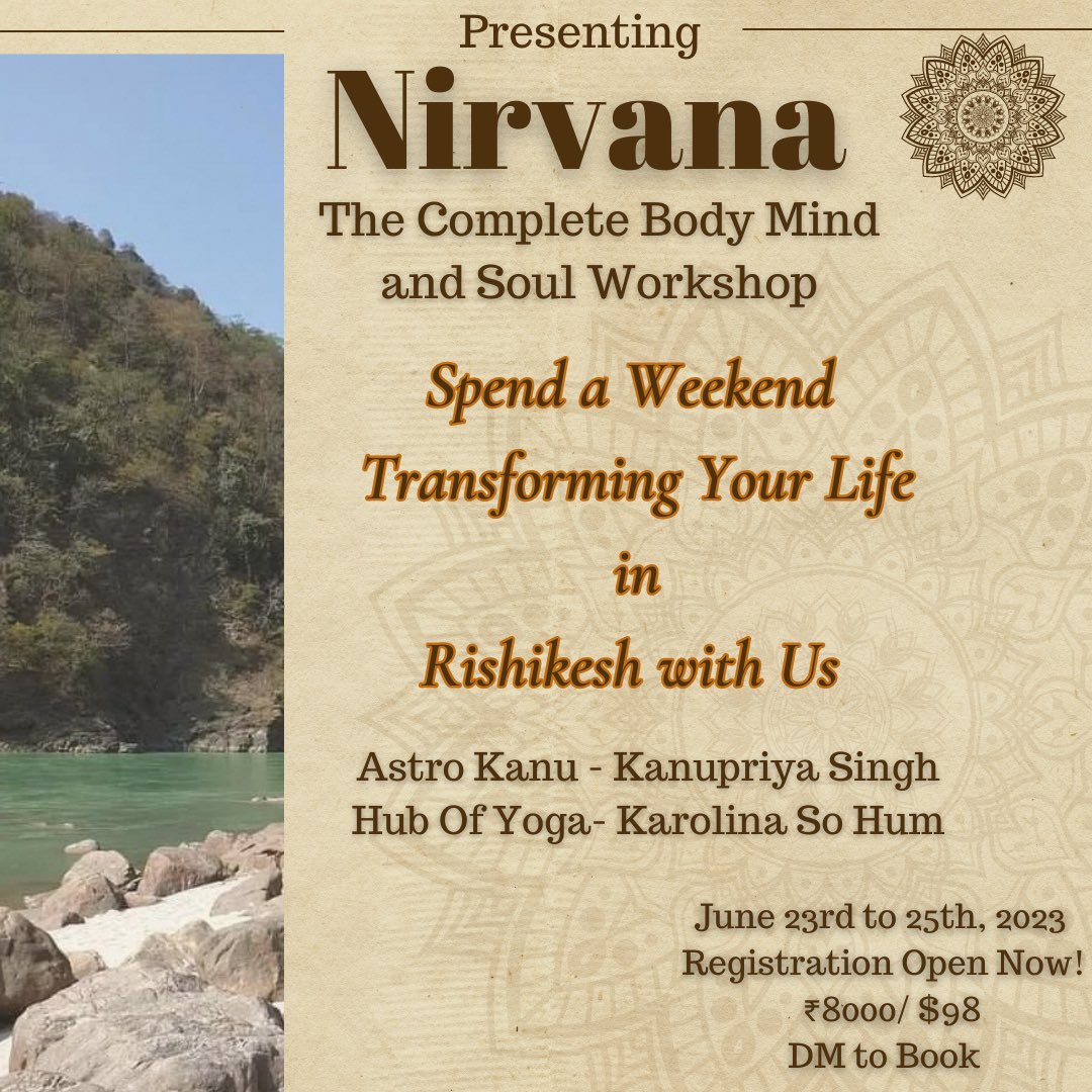 Come Spend Some Divine Time with Us #astrokanu #mindtraining #yoga #meditation #workshop #rishikesh