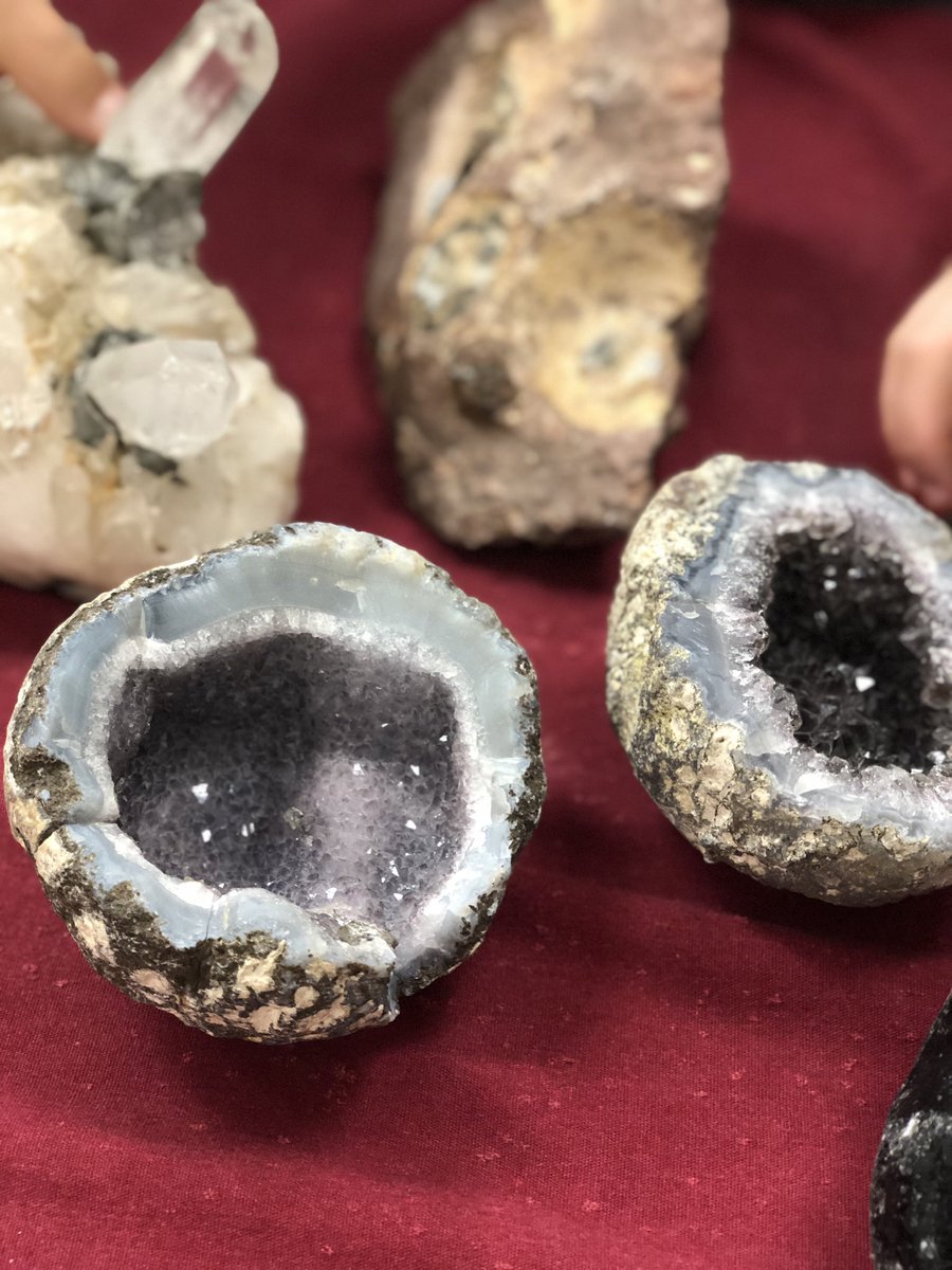MrsHowardFV's tweet photo. Geodes rock! 🪨💎 we learned so much from Jeff the Geode Guy during our in school field trip today. Great extension to our Earth science lessons @FCASD #FCproud https://t.co/LJeGhtx7Yd