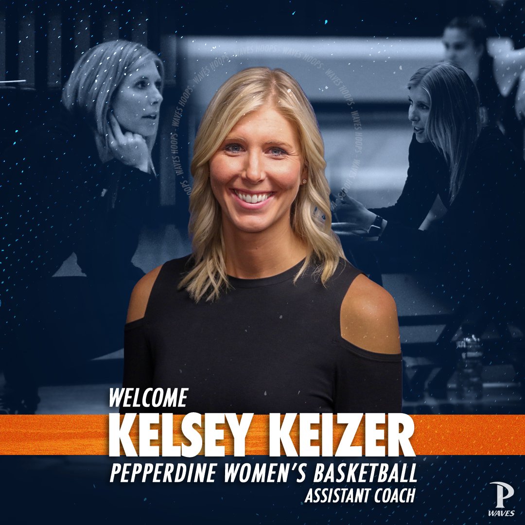 PepperdineWBB's tweet photo. We've got another good one! 🎉

Please welcome assistant coach @kelseykeizer to our staff!

🔗: https://t.co/Mvj1hv55UC

#WavesUp https://t.co/1LPh7TLy19
