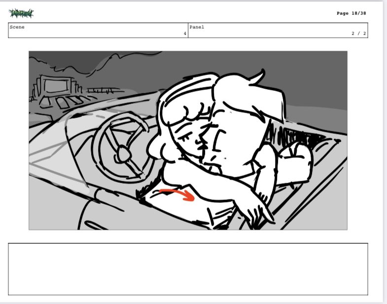 OffspringSeries's tweet photo. The reveal 😈

Fun fact, these two are credited in the script as “Guy” and “Doll” because our creator is a massive theater nerd.

Credit to @SolValdezArt for the awesome storyboards!

#digitalart #animated #animatedseries #offspring #horror #comedy #animatedtelevisionseries https://t.co/LbkAdTGDpN