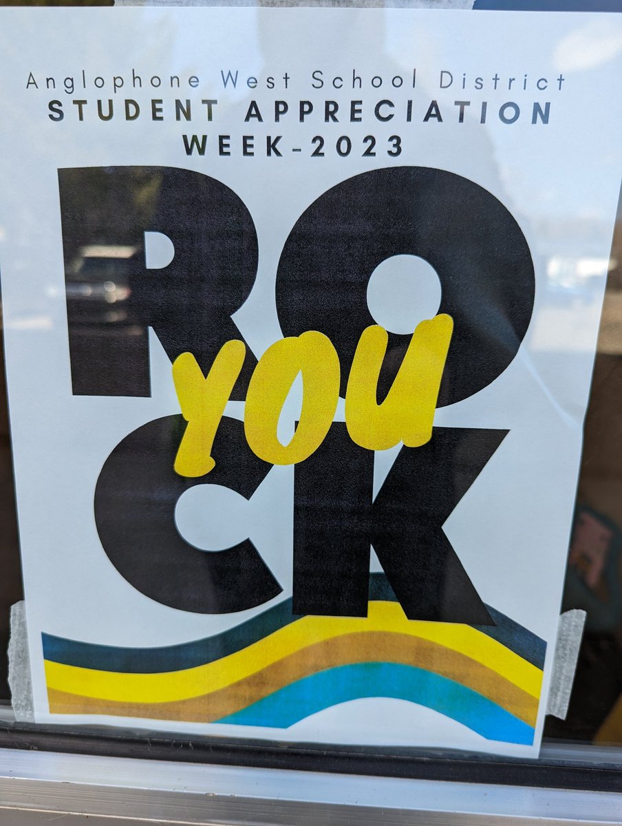 Student Appreciation Day checklist:
1). Bubbles greeting you when you arrive ✔️
2). Pancake breakfast for everyone ✔️
3). Film and popcorn for everyone ✔️
4). Extra recess ✔️
5). Star Students and Dance Party ✔️
Amazing Day ✔️✔️✔️
<a href="/ASD_West/">Anglophone School District West ASD-W</a> <a href="/ASDWLimelight/">ASD-W Limelight</a>